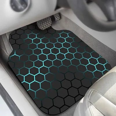 Cool geometry-Front foot mat (two 50*65cm diatom mud mats)