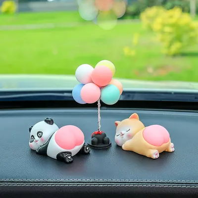Q弹屁屁 - 熊猫+小猫+马卡龙气球
